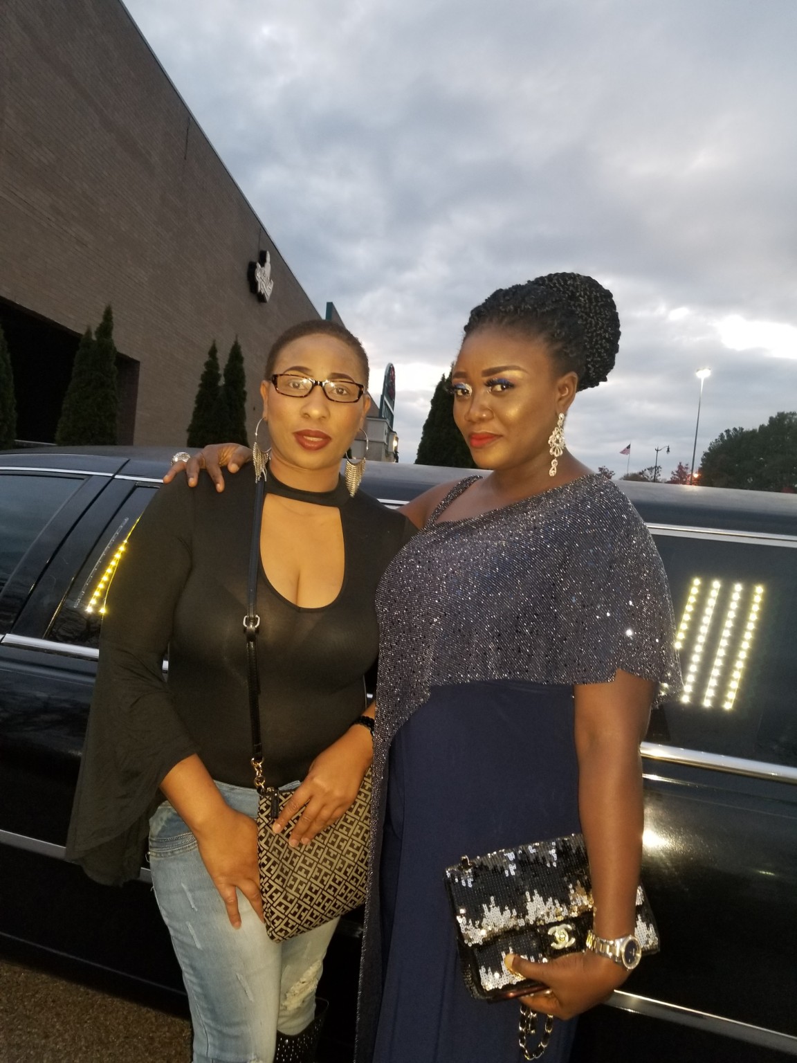 Guests arriving by luxury vehicle for a movie premiere