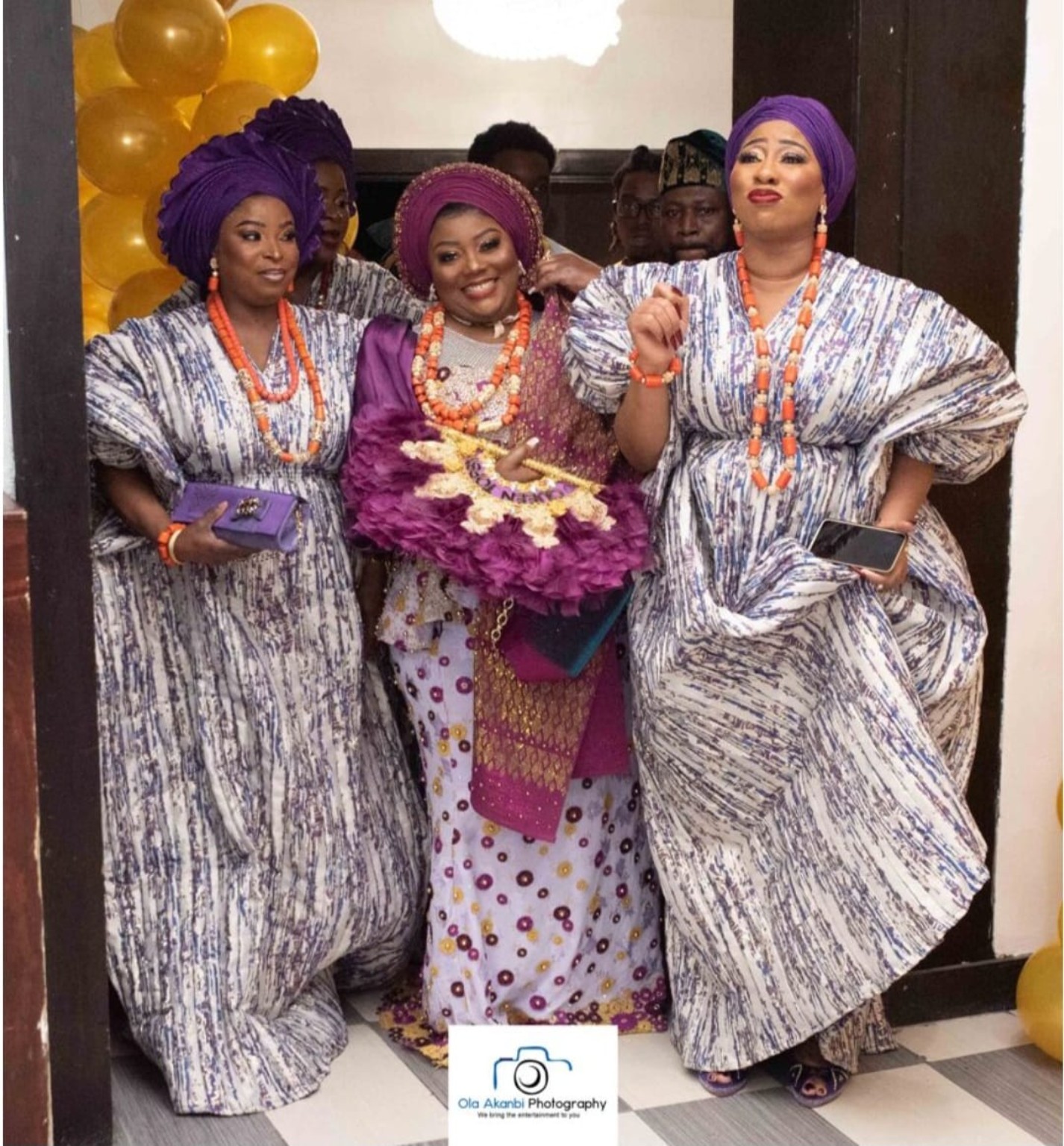 Celebrant arriving with her coordinated event party at a New York 50th birthday celebration